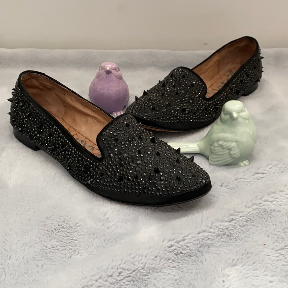 SPARKLY AND SPIKEY SAM EDELMAN FLATS